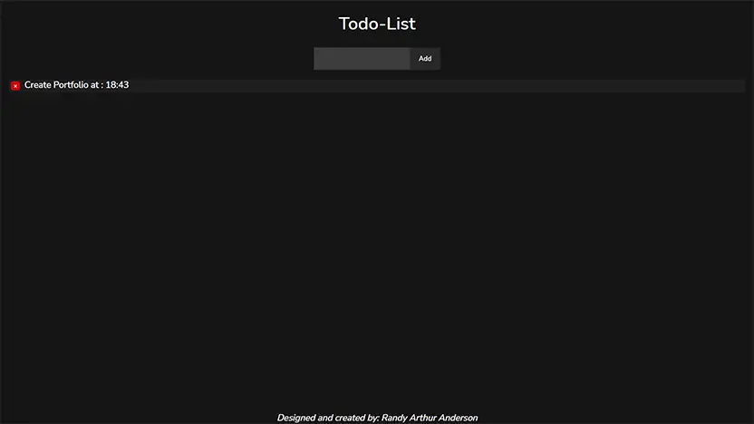 My first task manager application written in JavaScript