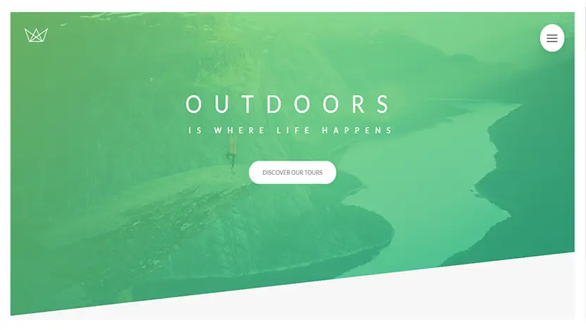 Fully responsive Sass (SCSS) project. Tour travel agency